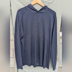 Lululemon Lightweight Metal Vent Hoodie Mens Size XXL In Dark Blue